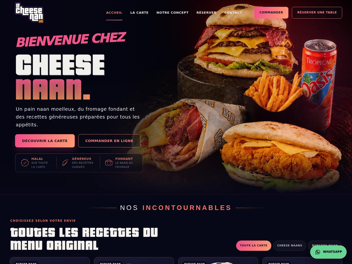 Le Cheese Nan website homepage by Eysi